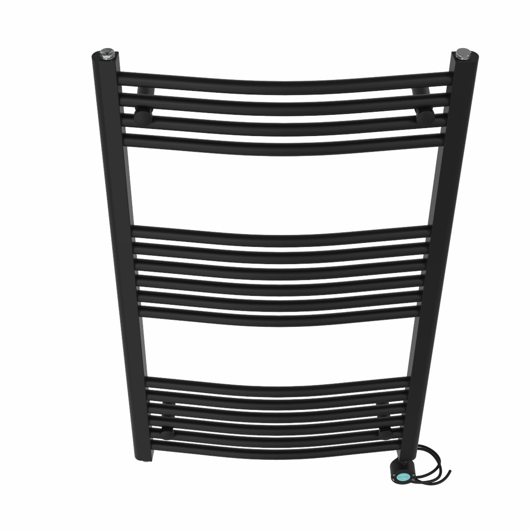 Curved Prefilled Electric Heated Towel Rail