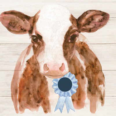 First Place Cow - Wrapped Canvas Painting