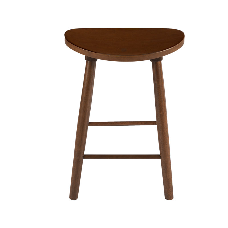 Tabouret en cuir sans dossier Nora, Tabouret de comptoir (siège d'une hauteur de 25 p