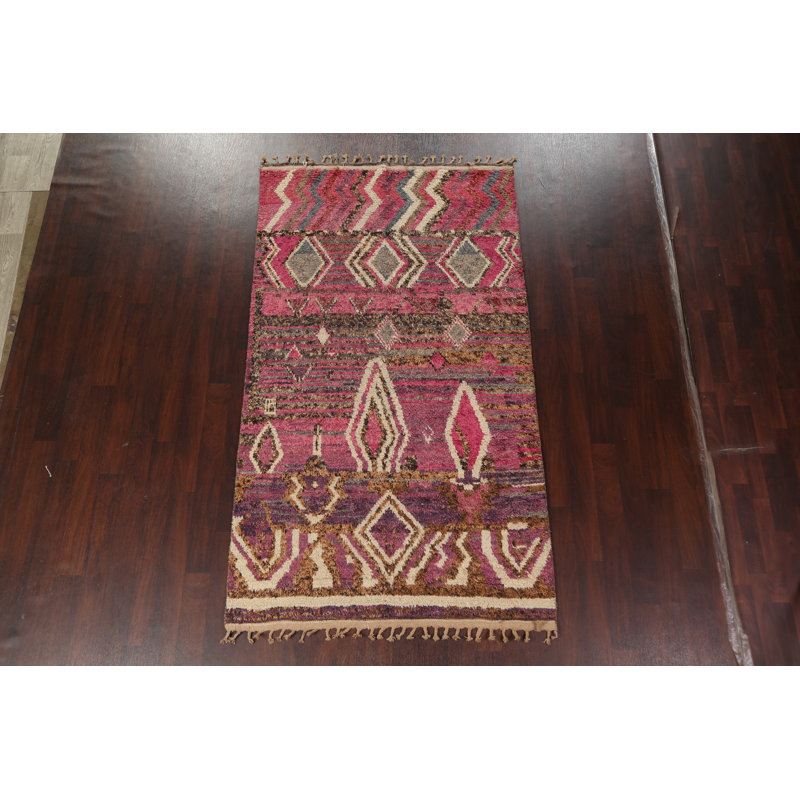 Tapis marocain en laine noué à la main 5 x 9