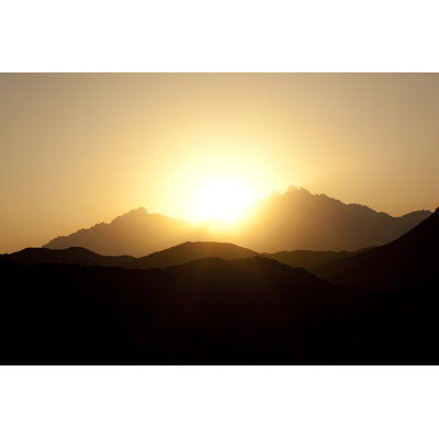 Lemus Desert Sunset - Wrapped Canvas Print