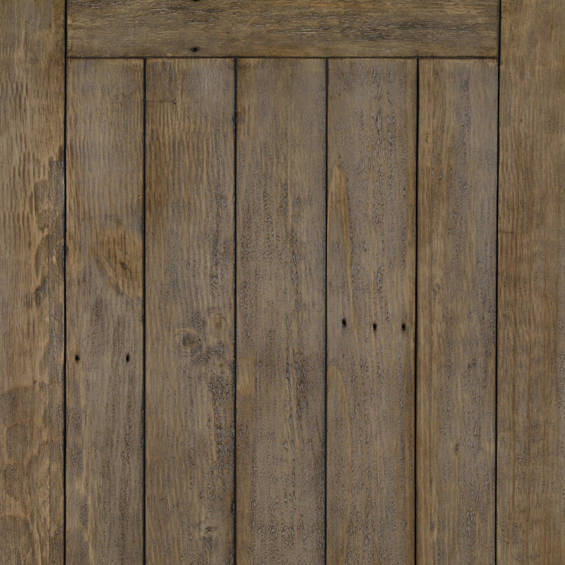 Delphine Extendable Solid Reclaimed Wood Dining Table, Distressed Brown