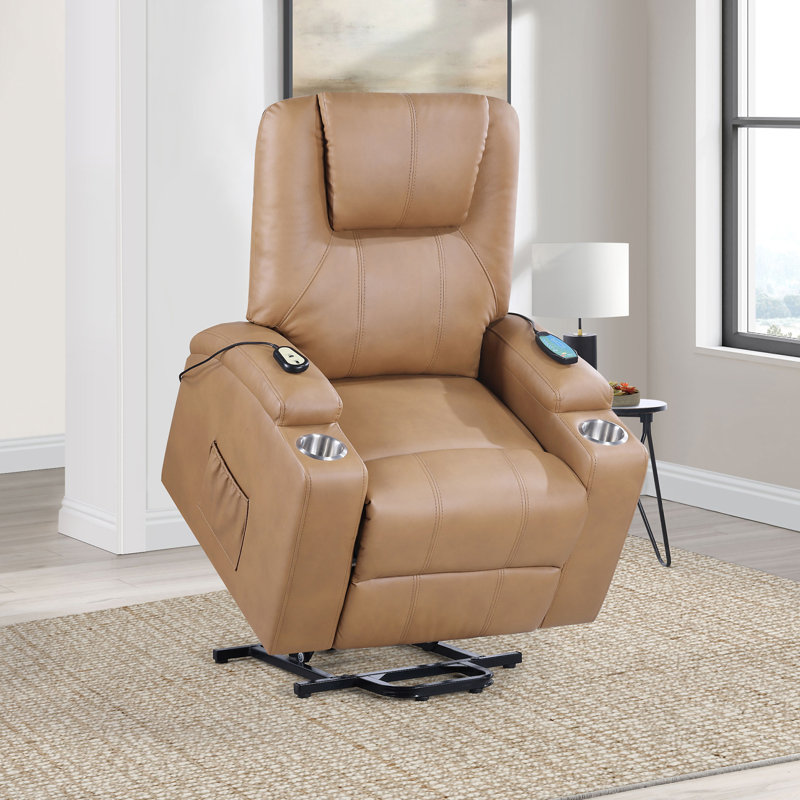 Fauteuil inclinable de massage Macklin, Chameau