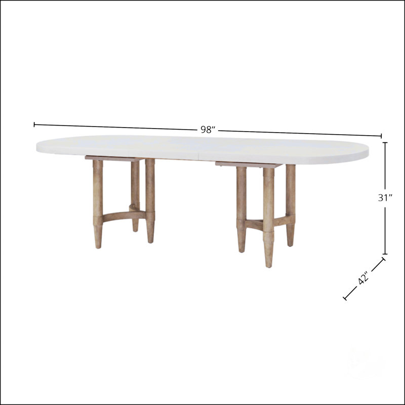 Double Pedestal Dining Table