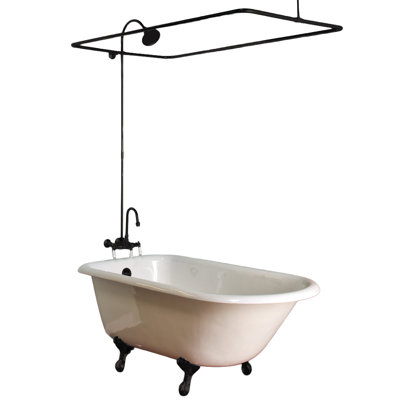 Strom LivingThe Wall Mounted Enclosure Shower Set with Rectangle Enclosure & 1.75 GPM/3 3/8" Center Faucet Body