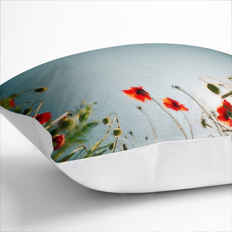 Square Throw Cushion, 40cm H x 40cm W x 15cm D, White