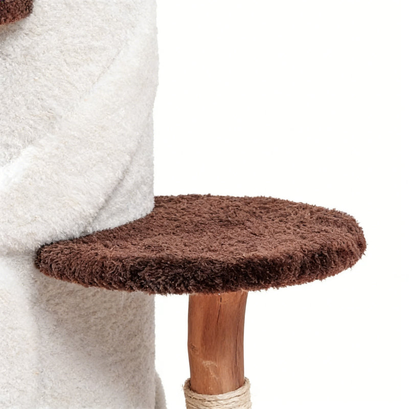 Structure d'escalade simple, Blanc / Brun