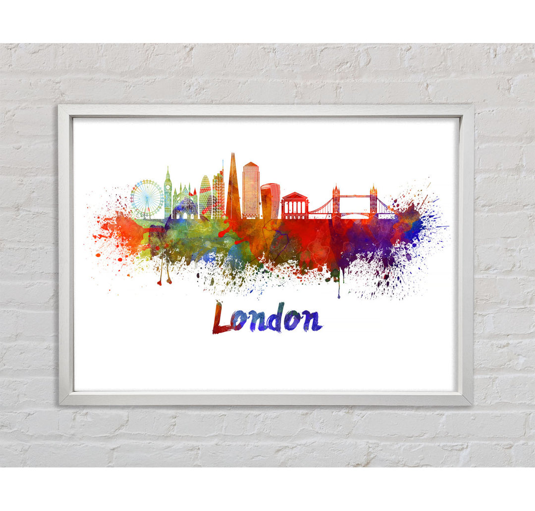 Regenbogen London Splash 2 - Druck