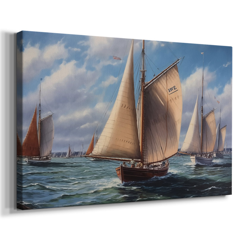 Nautical Series-CCxxviii - Cavas enveloppés de galerie, 24 x 36