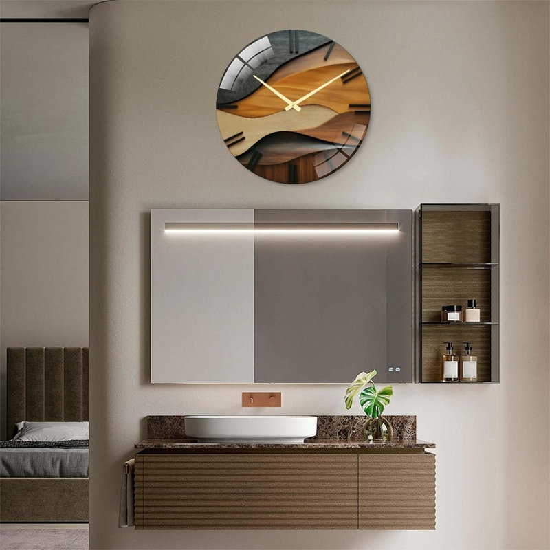 Horloge murale en bois