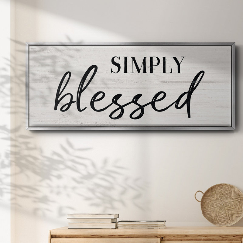 Simply- Framed Canvas, 24" H x 60" W