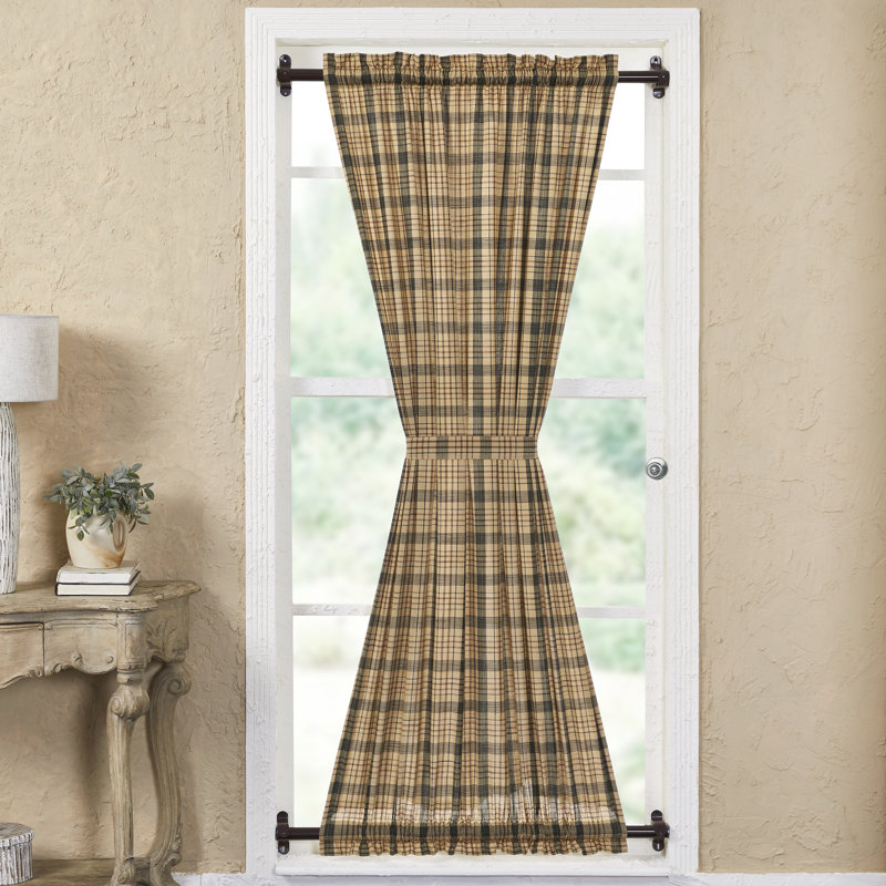 Holms 100% Cotton Room Darkening French Door Curtain Single Panel