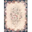 Tapis ivoire américain à médaillon floral
