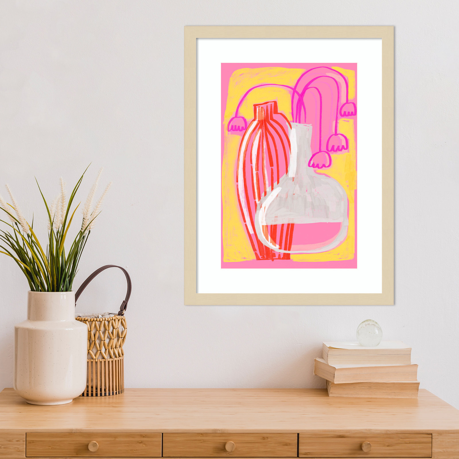 Galya "Neon Still Life No. 5" Print, Brown, 21" H x 16" W