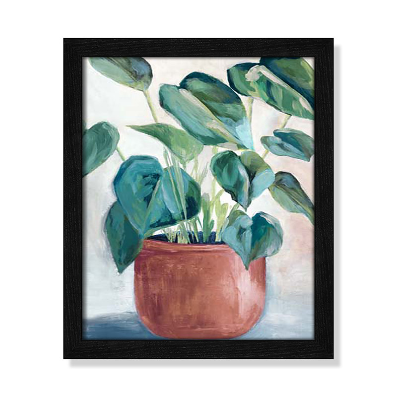 House Plant " House Plant " by Alex Black, Black, 15" H x 13" W x 0.75" D