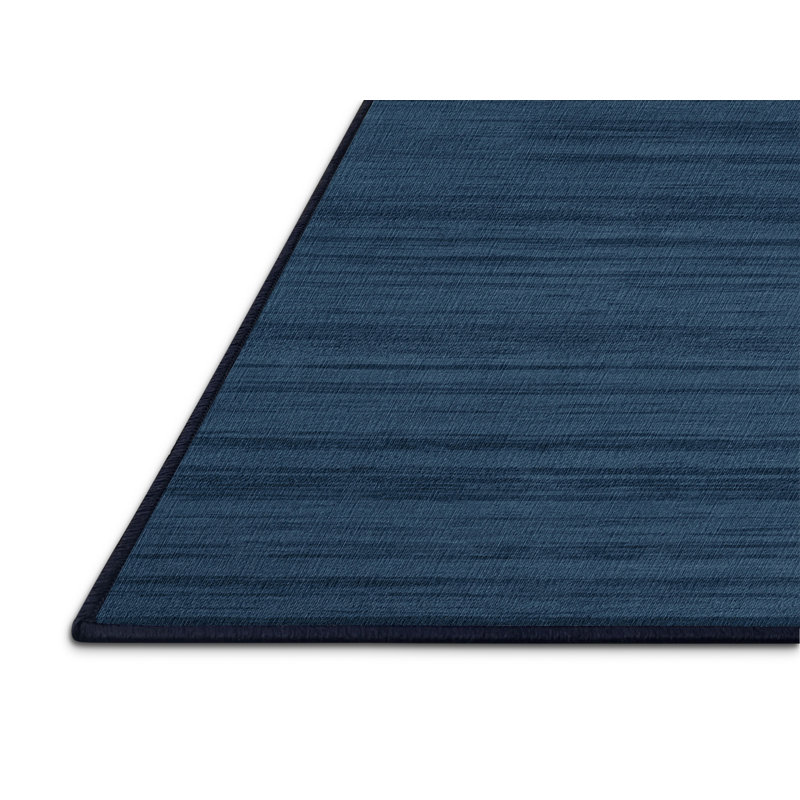 Machine Washable Solid Gray Area Rug, Square 4'