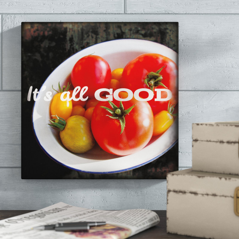 Market Fresh Tomatoes by Sue Schlabach - No Frame Print on Canvas, 30cm H x 30cm W x 3.8cm D