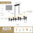 8-light 41.34'' Farmhouse Linear Chandelier With White Shade For Dining Table & Kitchen Island-1847890077