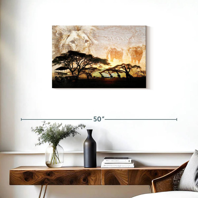 Ravi Savanna, 20" H x 30" W