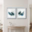 Coup de cœur côtier I - Encadré sous verre acrylique, ensemble de 2, décoration murale de style bord de mer pour salon