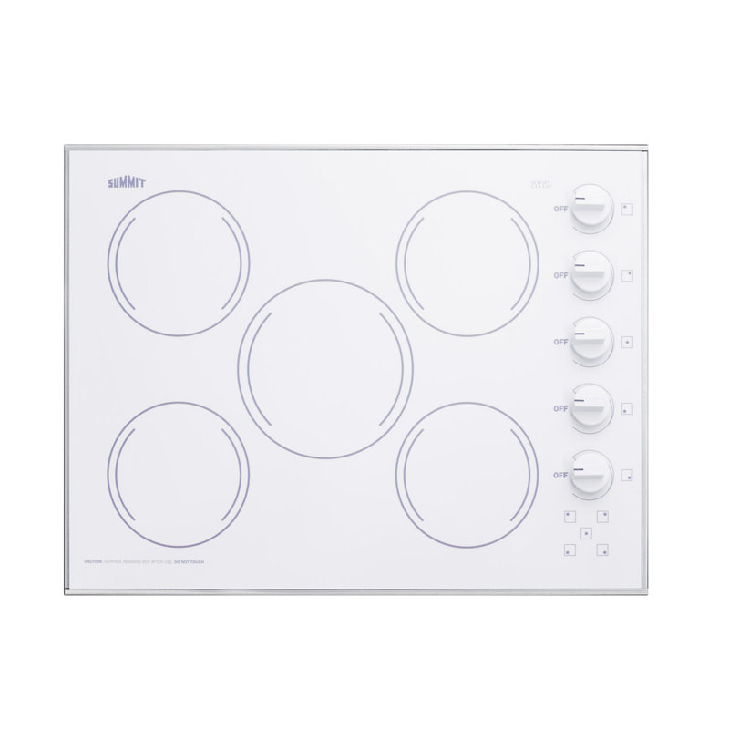 Summit Appliance 24" Electric Cooktop, White