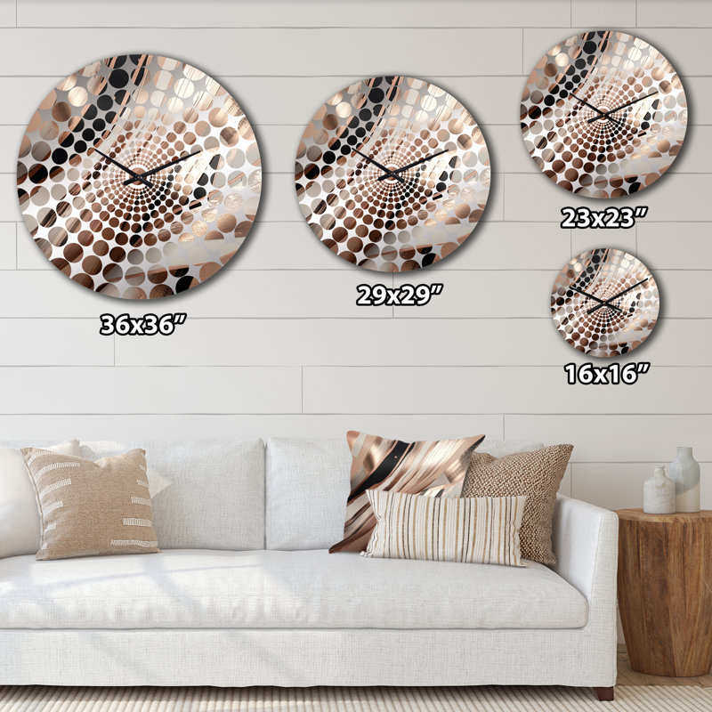 Arendje - Horloge murale abstraite en marbre, Petit