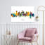 Vibrant Houston Skyline by Michael Tompsett - 1 Piece Wrapped Canvas Wall Art-1555911744