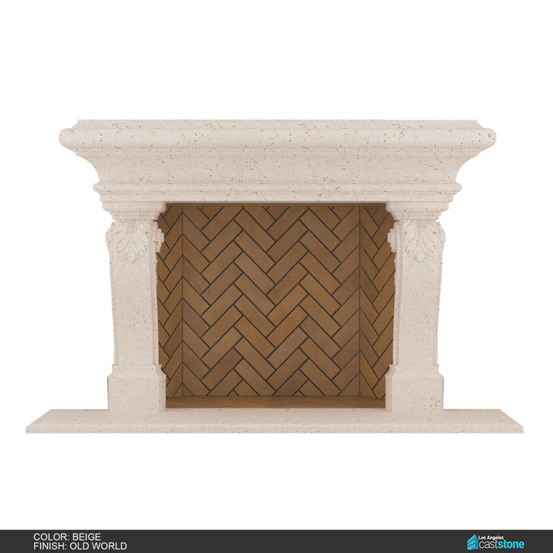 Adana Fireplace Surround, Old World Beige