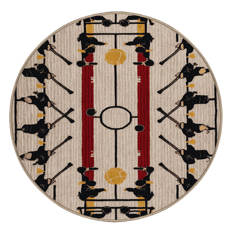  Tapis lavable et lavable, Rond 6 pi
