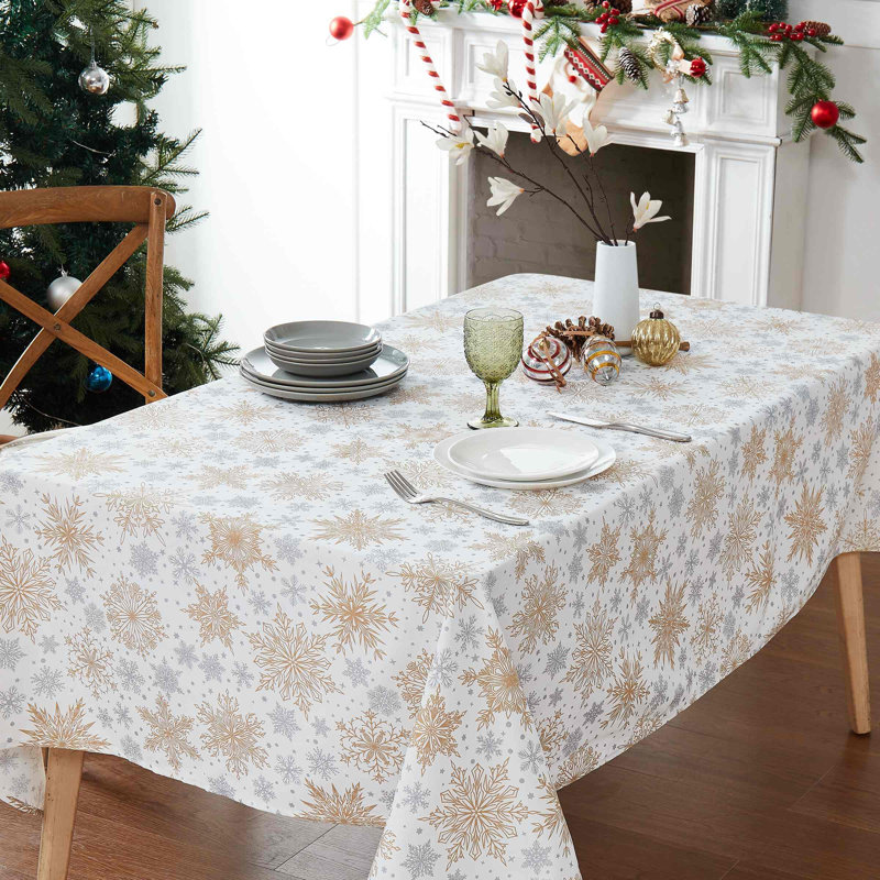 The Holiday Aisle® Katavia 60" x 102" Tablecloth, 60" W x 120" L