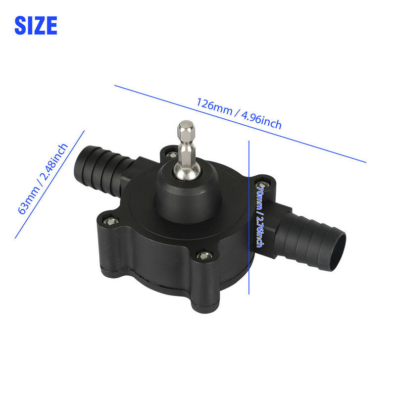 Hand Electric Drill Drive Self Priming Pump Home Oil Fluid Water Transfer Tools Household Small Sump Pump