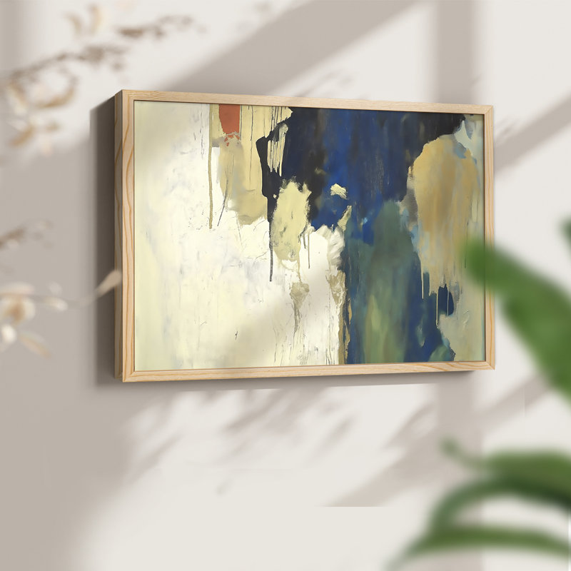 Abstrait, série XIX, reproduction encadrée, Naturel, H 11 po x l 14 po