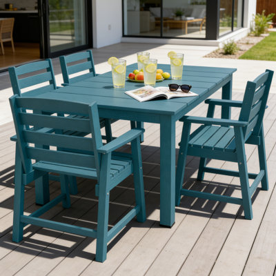 5-Piece Patio Dining Sets With Armschairs