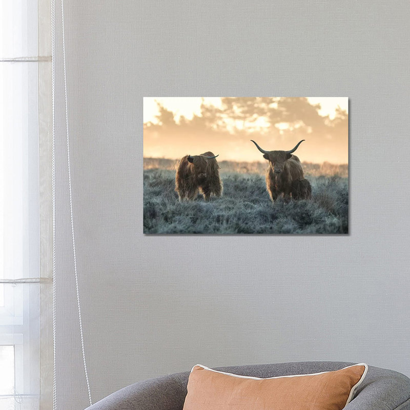 Three Highlanders by Jaap Van Den - Wrapped Canvas Gallery-Wrapped Canvas Giclée