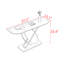 Console de style italien de luxe minimaliste-470327026