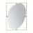 Iron Frame Vertical Oval Mirror