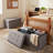 Ebern Designs Set of Two 30-Inch Ottomans, Gray