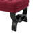 Chic Red Fabric With Diamond Stitching And Stylish Half-Circle Legs Stunning Modern Design Classic Button Tufting