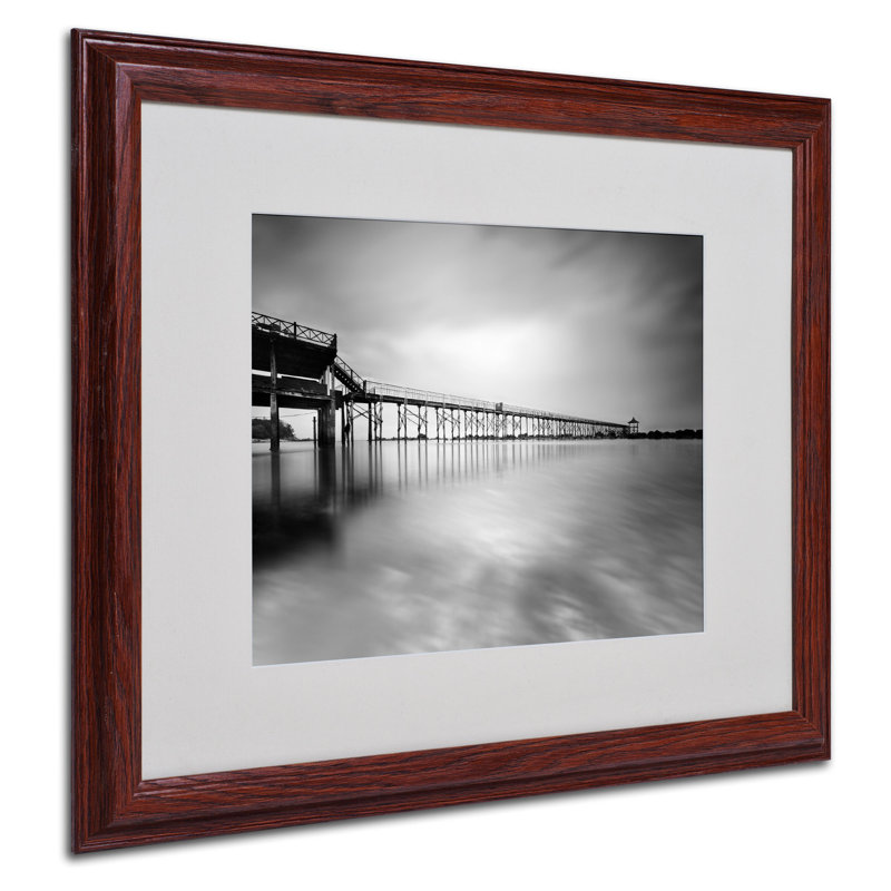 " Bedimmed " by Michael De Guzman, 16" H x 20" W x 0.5" D, Brown