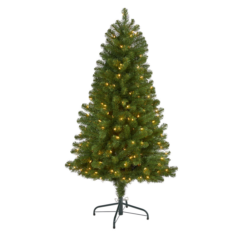 Lighted Artificial Christmas Tree, 5' H