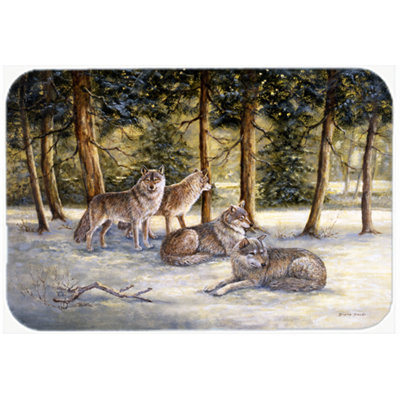 Planche à découper en verre caroline trésors wolves