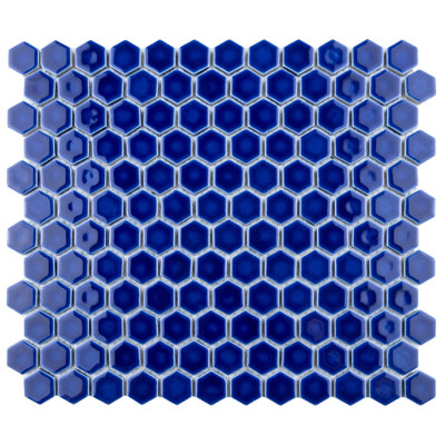 Metro 0.91" x 1.02" Porcelain Honeycomb Mosaic Wall Tile