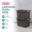 Bac de rangement empilable Sterilite Latching Tuff1 avec couvercle à loquet-104713201-104713200