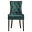 Ensemble de 2 chaises d'appoint élégantes à dossier capitonné, rembourrées de velours moelleux pour le confort et le style de la salle à manger et du salon.-621006384-621006389