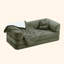 Canapé-lit convertible | Lit escamotable, causeuse peu encombrante avec coussins en éponge à haute densité de rebond, canapé moderne pliable pour salon, appartement, chambre d'amis - sans assemblage, tissu en velours côtelé, avec 2 coussins-2036919610