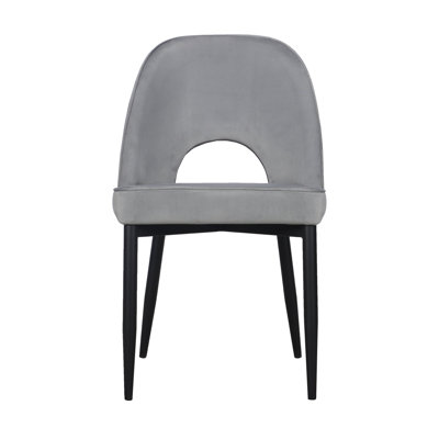 Leica Fabric Metal Upholstered Back Side Chair Dining Chair -  George Oliver, 8C61BEED8B8F4948B530361B17DD9870