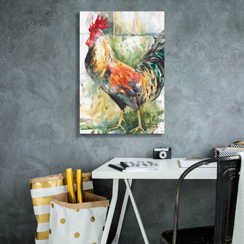 Art mural sur toile «Green and Gold» par Augustel® Beukenkamp par August Grove®, H 26 po x l 18 po x P 0,75 po