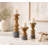  Handcrafted Mango Wood Pillar Candle Holder Set of 3 -2000118084