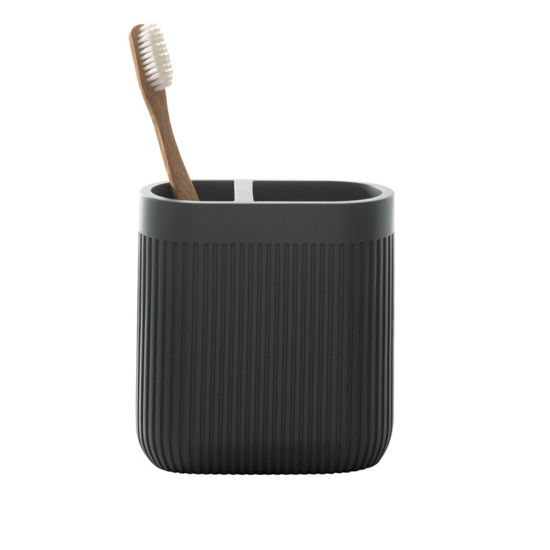 Juridia Resin Tumbler Bathroom Tray Tumbler, Gray