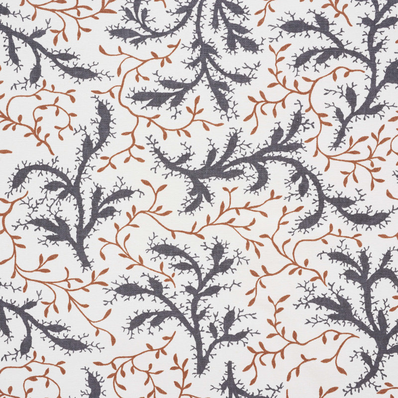 Tissu Schumacher x Celerie Kemble, Basalte / fauve